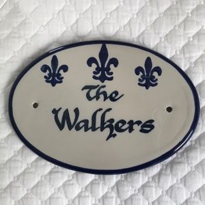 House plaque “The Walkers”